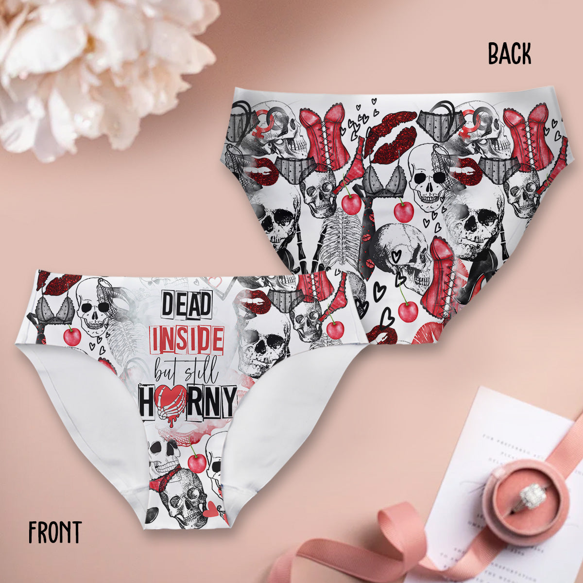 Dead Inside But Still Horny - Skull Women Briefs