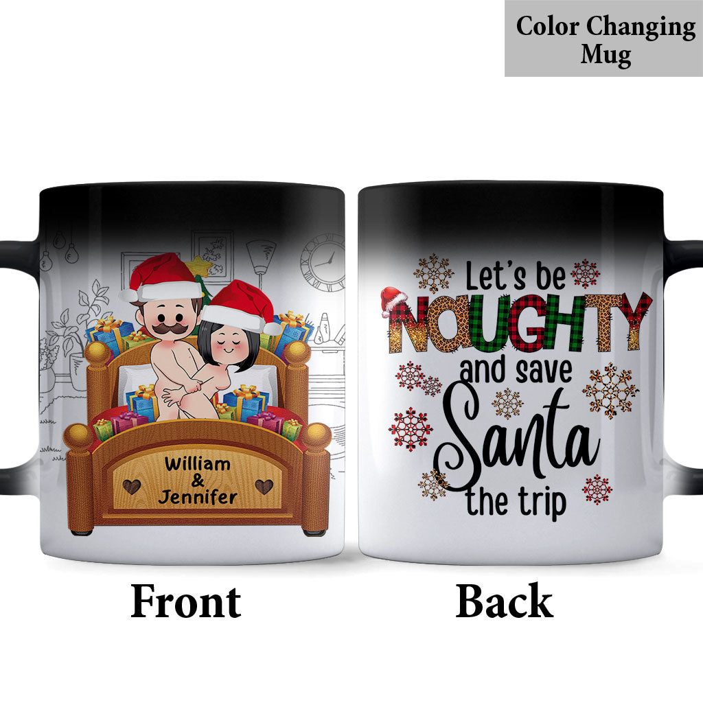 Let's Be Naughty - Personalized Couple Mug