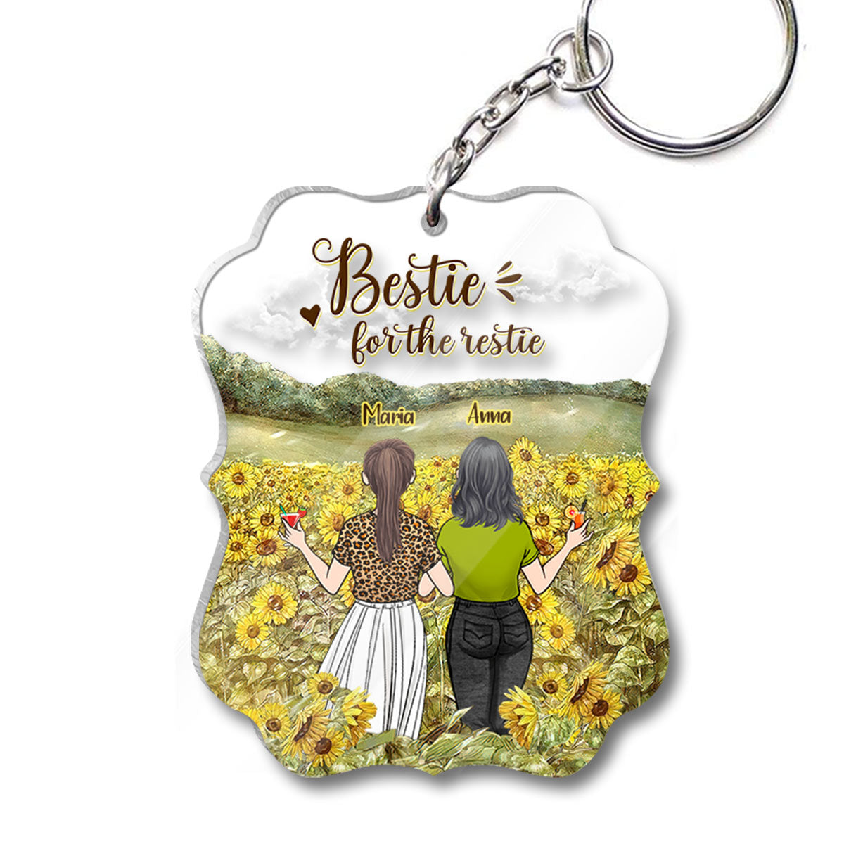 Meilleure amie pour toujours - Cadeau pour ma sœur - Porte-clés personnalisé
