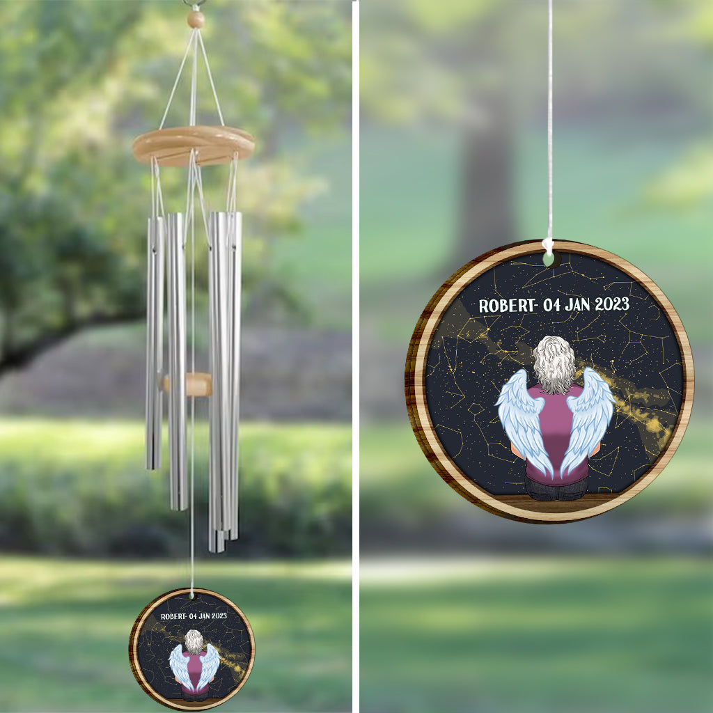 When I Look At The Stars - Personalized Memorial Wind Chime