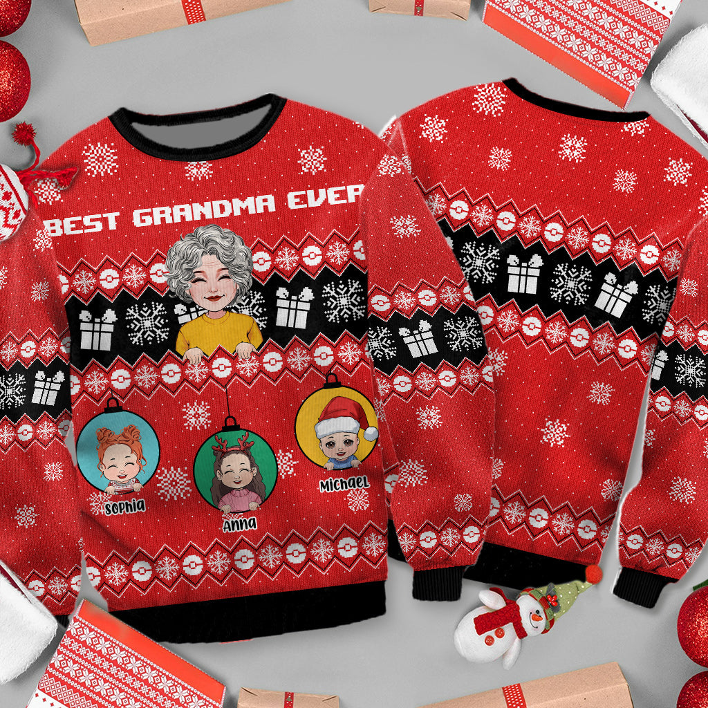 Die beste Oma aller Zeiten – personalisierter Oma-Pullover
