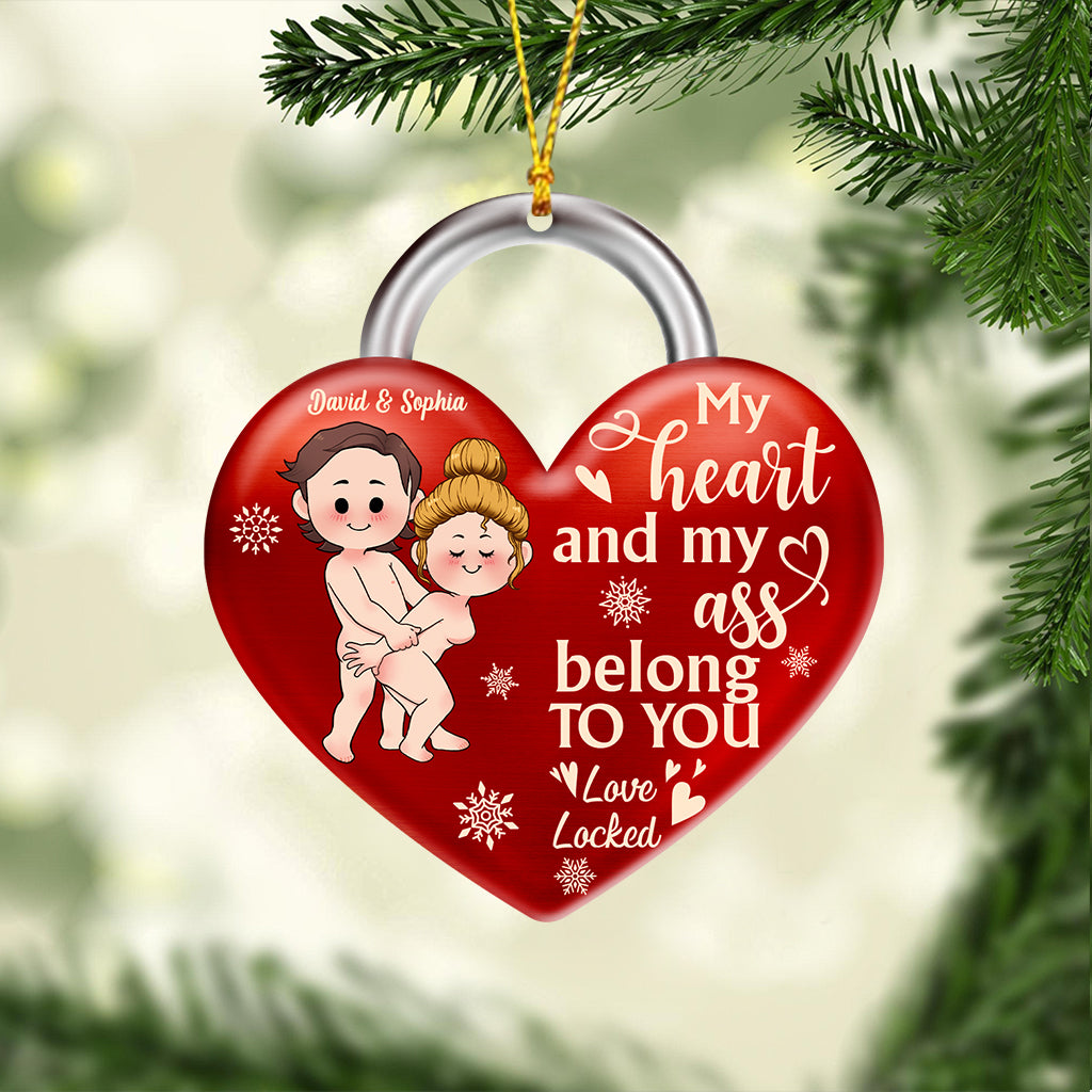 My Heart Belongs To You - Personalized Couple Ornament