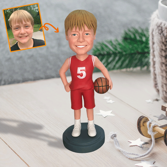 Basketball-Liebe – Personalisierte Basketball-Wackelkopffigur