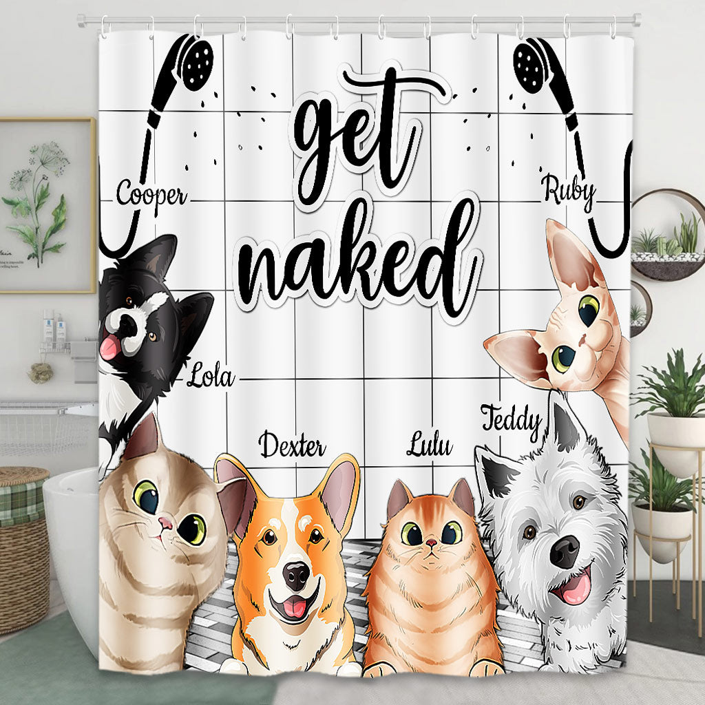 J'ai vu ça - Rideau de douche personnalisé pour chien