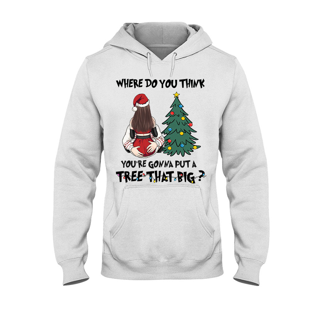 Bend Over I'll Show You Where To Put That Big Tree - Personalized Couple T-shirt And Hoodie