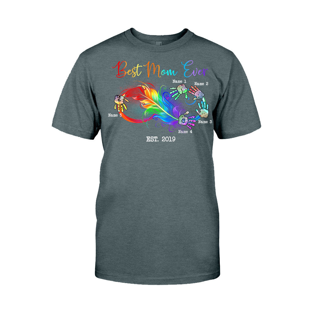 Blessed Mama - Gift for mom, grandma - Personalized T-shirt And Hoodie