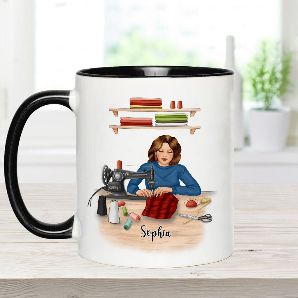 Mein Nähzimmer – Personalisierte Näh-Akzent-Tasse