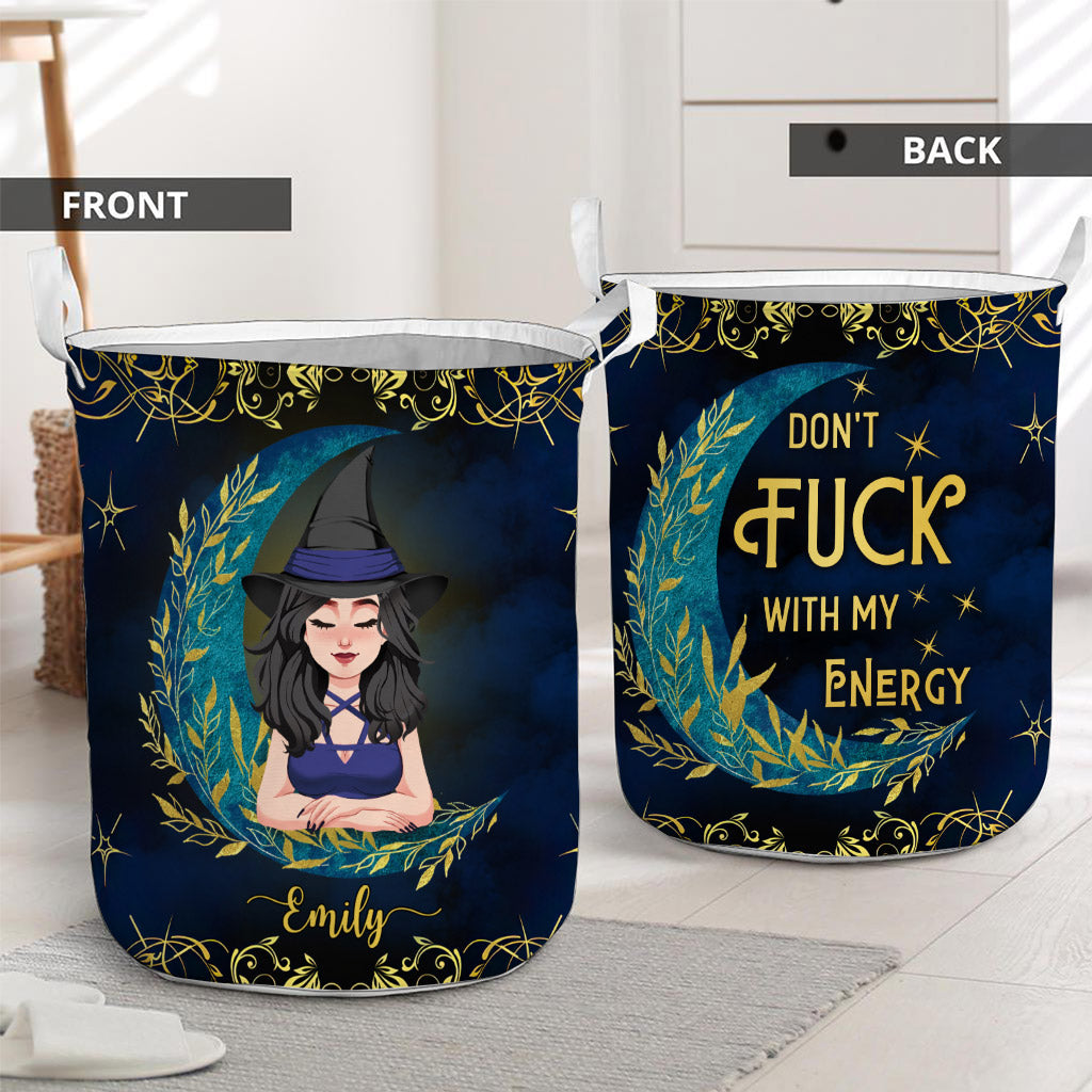 Don't F With My Energy - Personalized Witch Storage Basket