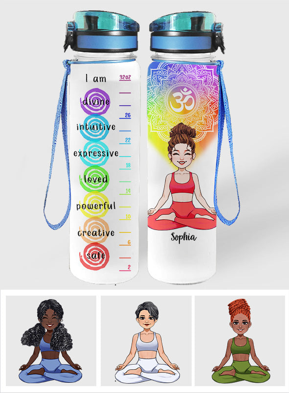Love Yoga – Personalisierte Yoga-Wasserflasche mit Tracker