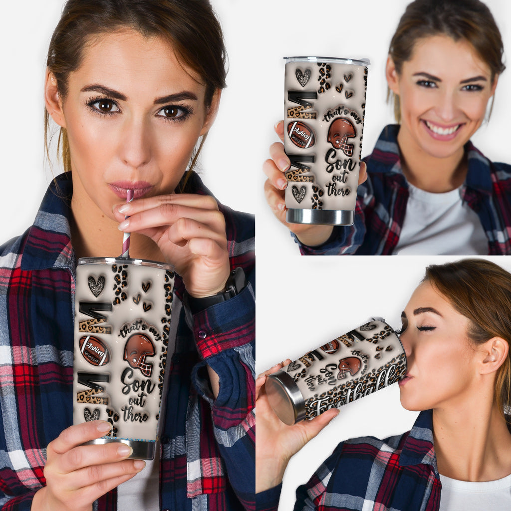 That's My Son - Personalized Football Tumbler