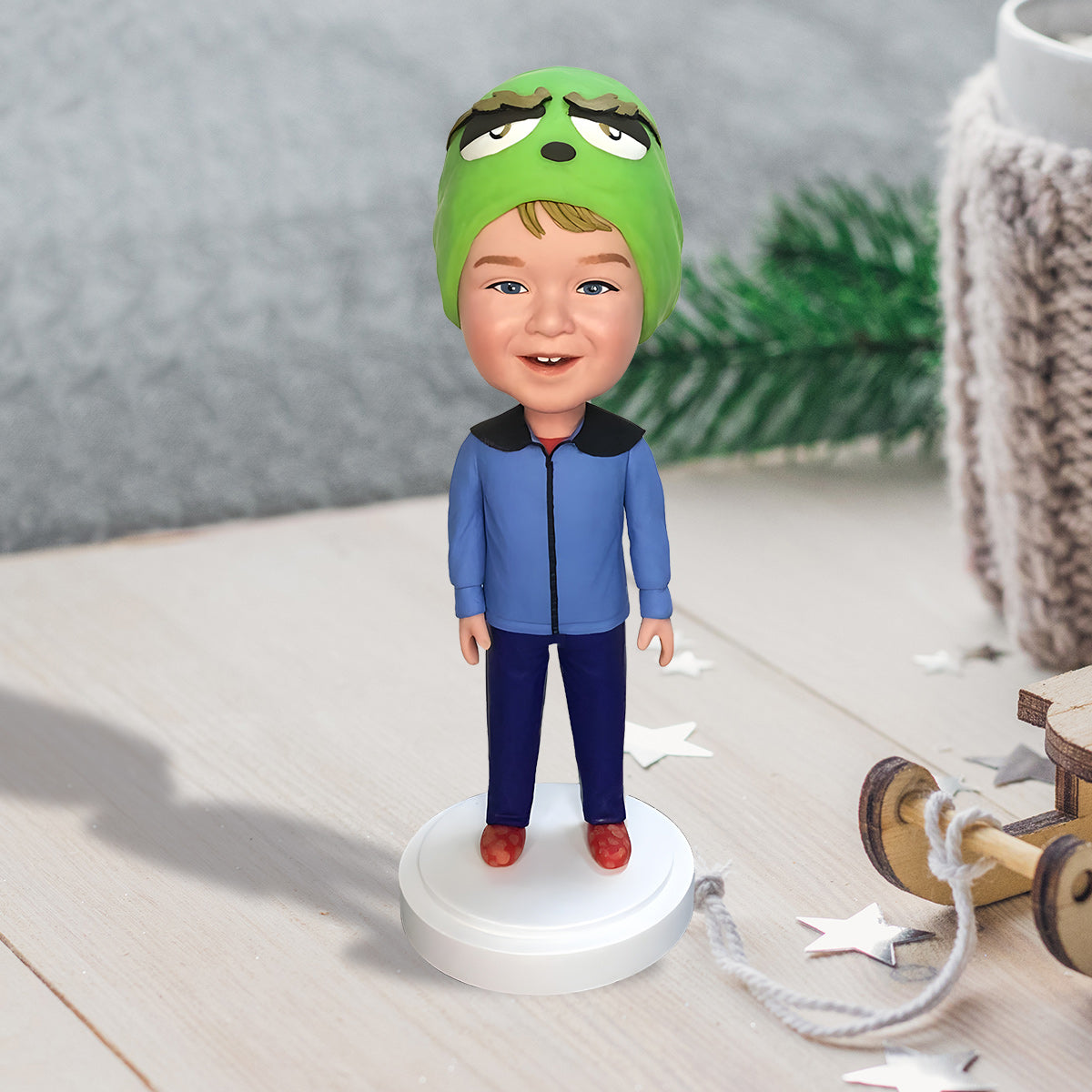 Figurine à tête branlante personnalisée pour enfant - Mignonne - Enfant