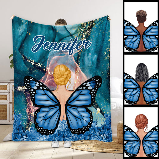 Couverture papillon personnalisée Dreamy Girl