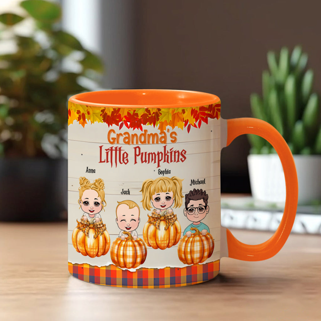 Les petites citrouilles de grand-mère - Mug personnalisé pour grand-mère