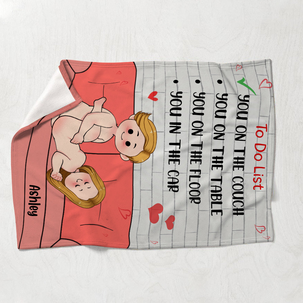 To Do List - Personalized Couple Blanket