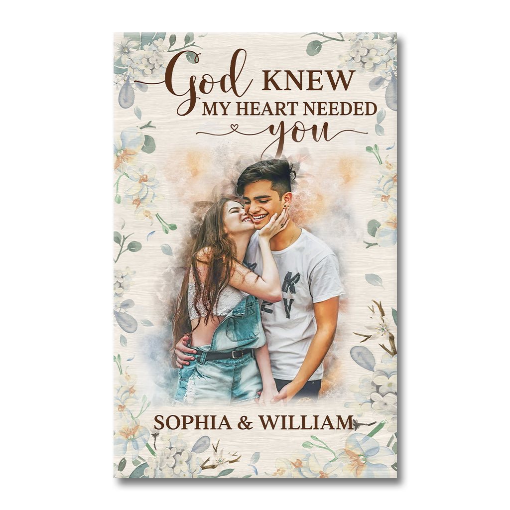 Watercolor Couple - Personalized Couple Canvas And Poster