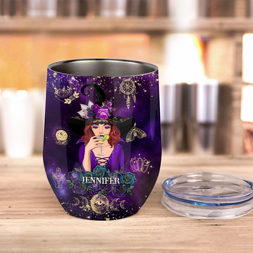 Don't F With My Energy - Personalized Witch Wine Tumbler