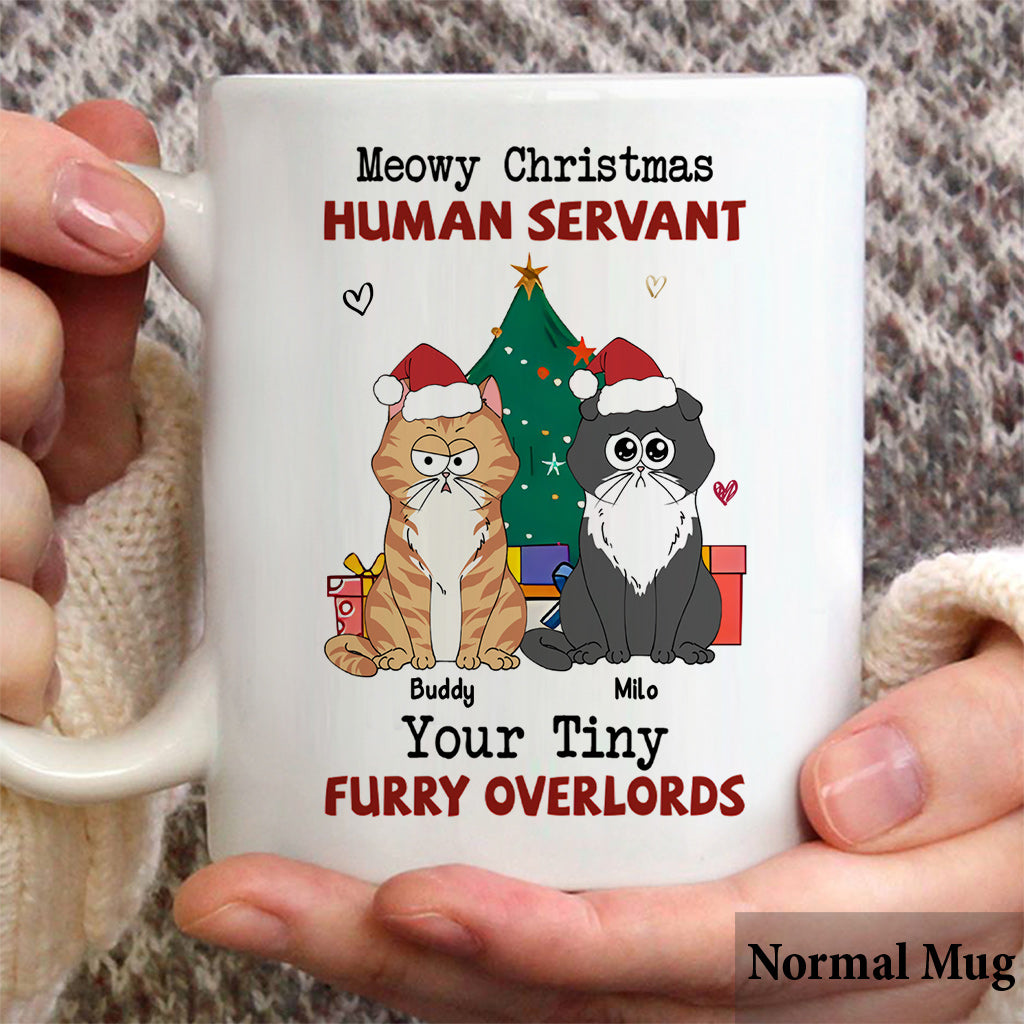 Miau-Weihnachten – Personalisierte Katzentasse