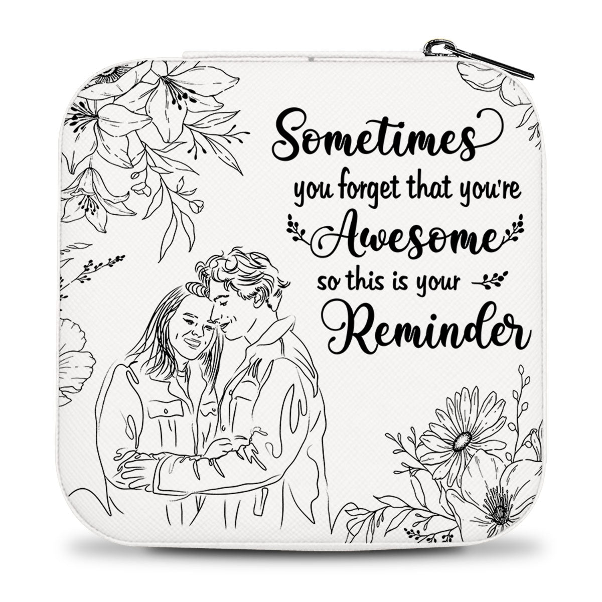 You're Awesome - Personalized Couple Jewelry Box