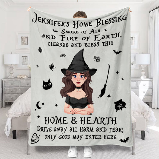 Home Blessing - Personalized Witch Blanket