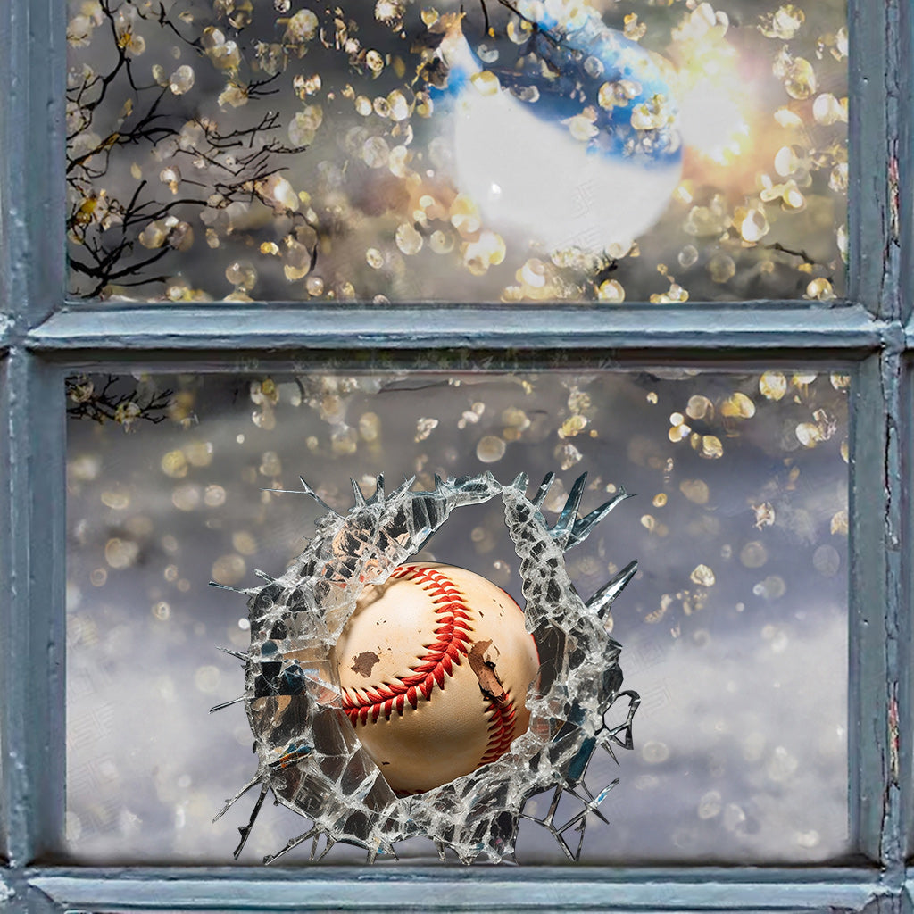 J'adore le baseball - Autocollant de baseball complet