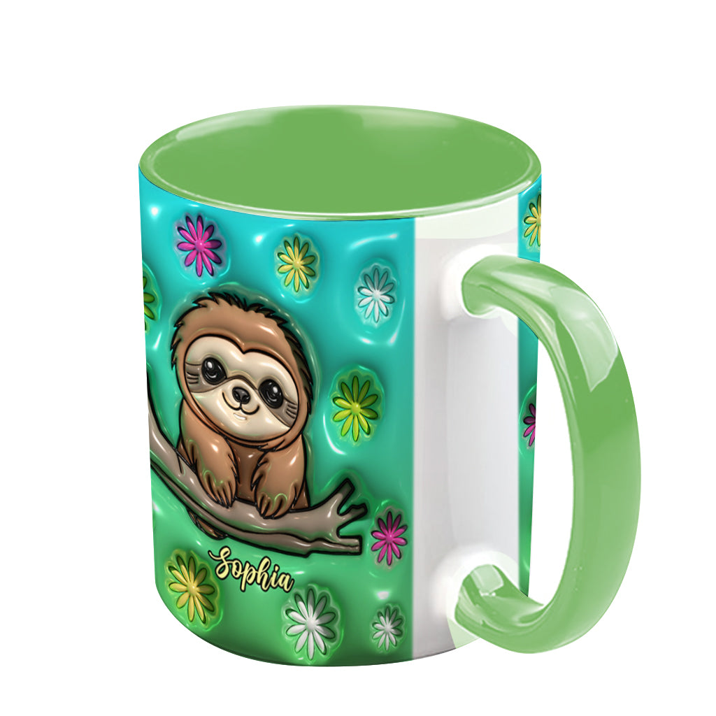 Mug personnalisé paresseux mignon