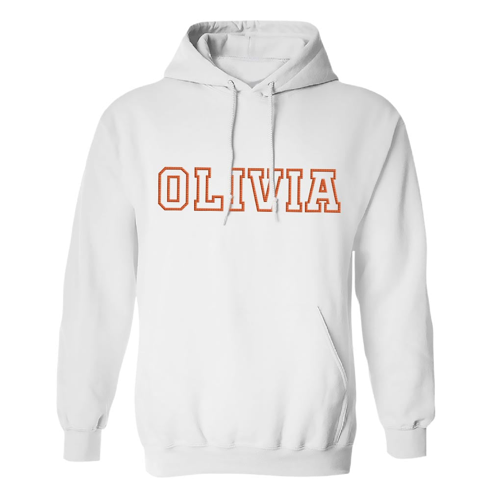 Personalisierter Hoodie mit Stickerei – bestickt mit dem Namen Ihrer besten Freundin