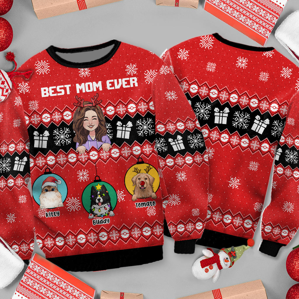 Beste Mama aller Zeiten – Personalisierter Hundepullover