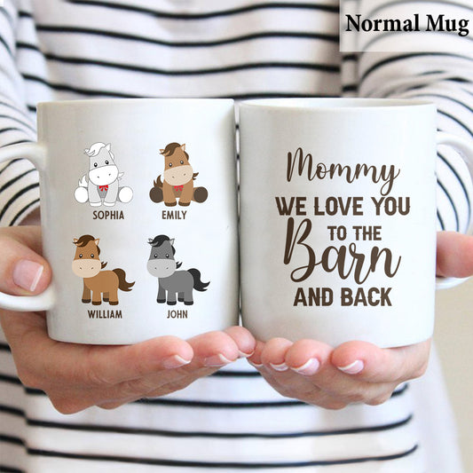 Daddy's Little Ponies - Horse gift for dad,grandpa, husband, him - Personalized Mug