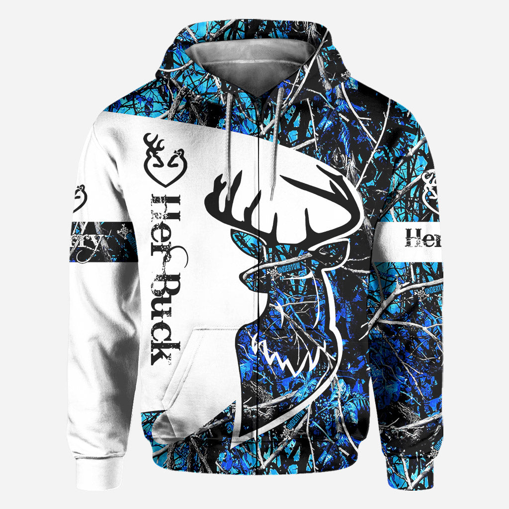 His Buck Her Doe - Personalized Hunting All Over Shirt
