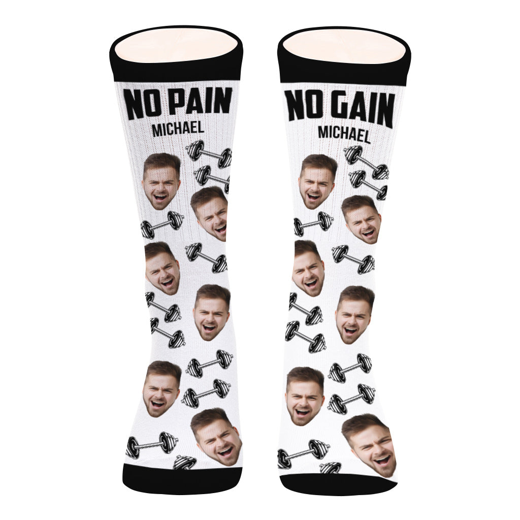 Pas de douleur, pas de gain - Chaussettes de sport personnalisées