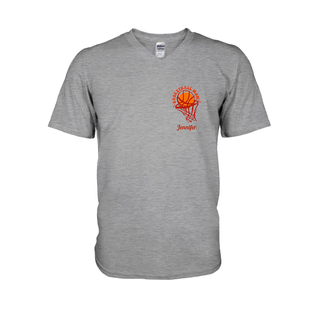 Basketball-Mama – Personalisiertes Basketball-T-Shirt und Hoodie