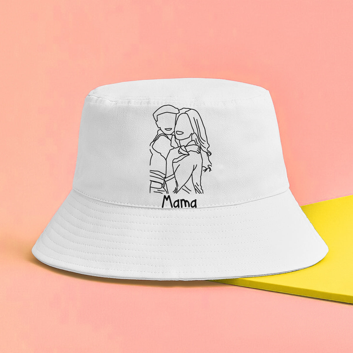 Custom Photo - Personalized Mother Embroidered Bucket Hat