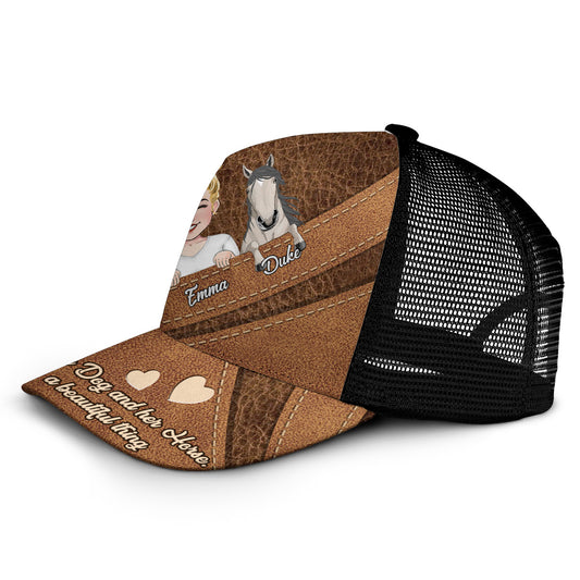 What A Beautiful Thing - Personalized Horse Trucker Hat