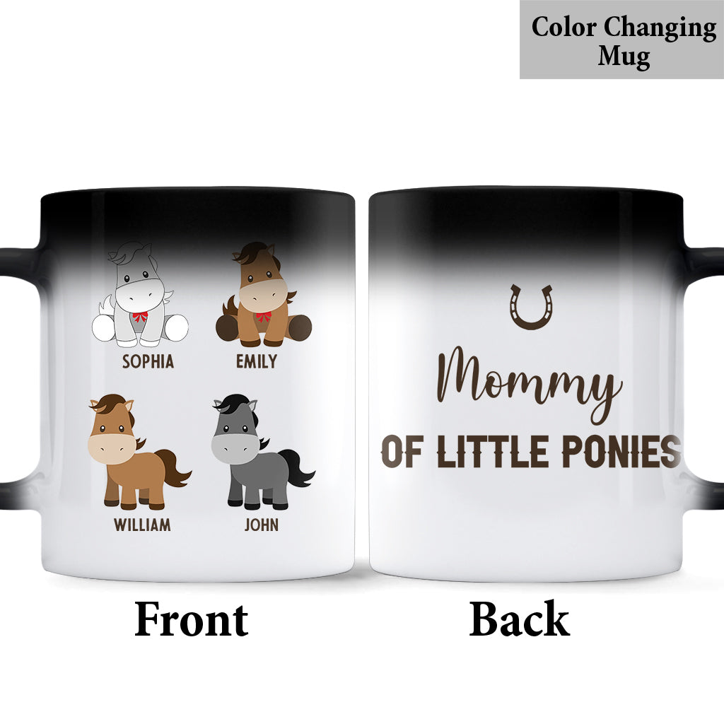 Daddy's Little Ponies - Horse gift for dad,grandpa, husband, him - Personalized Mug