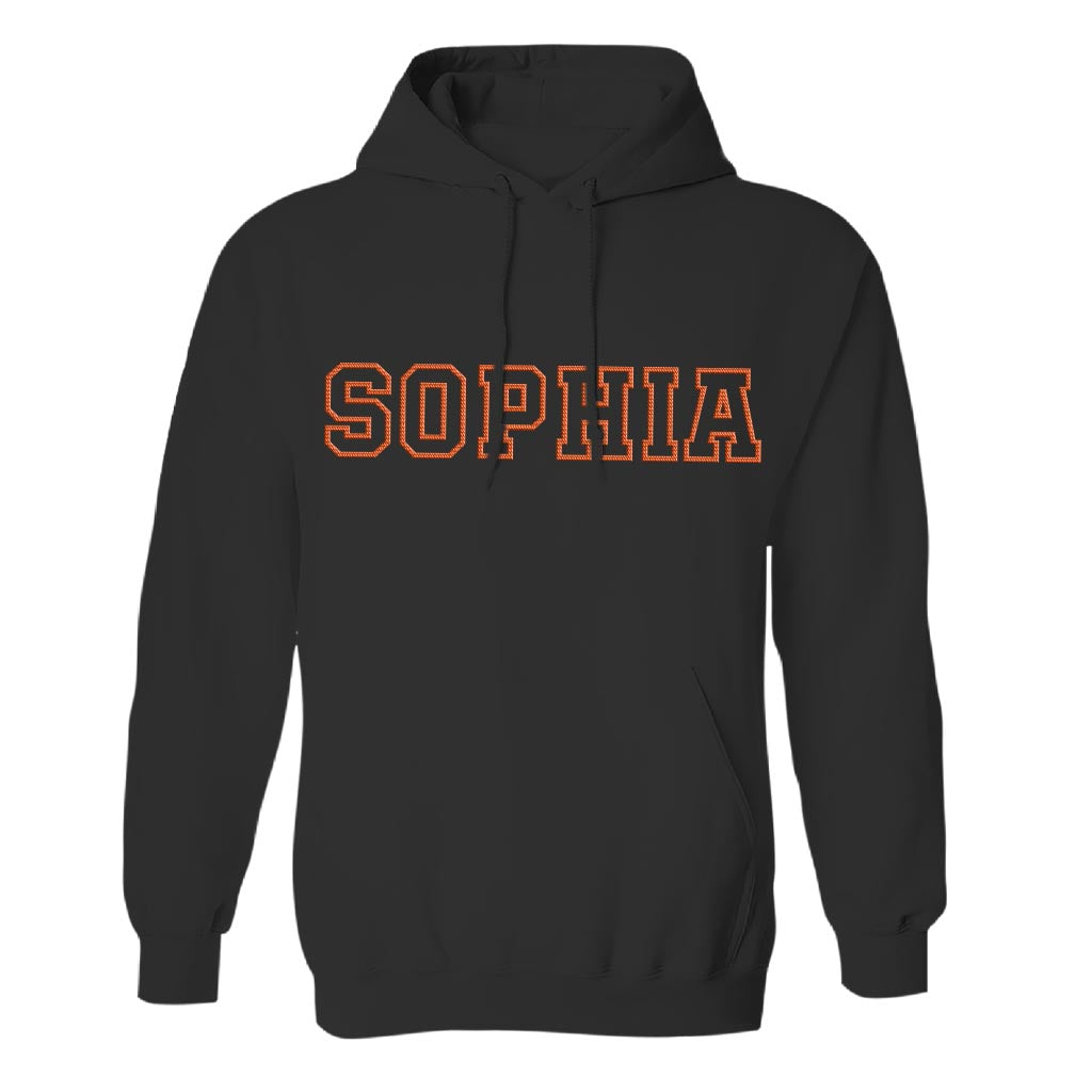 Personalisierter Hoodie mit Stickerei – bestickt mit dem Namen Ihrer besten Freundin