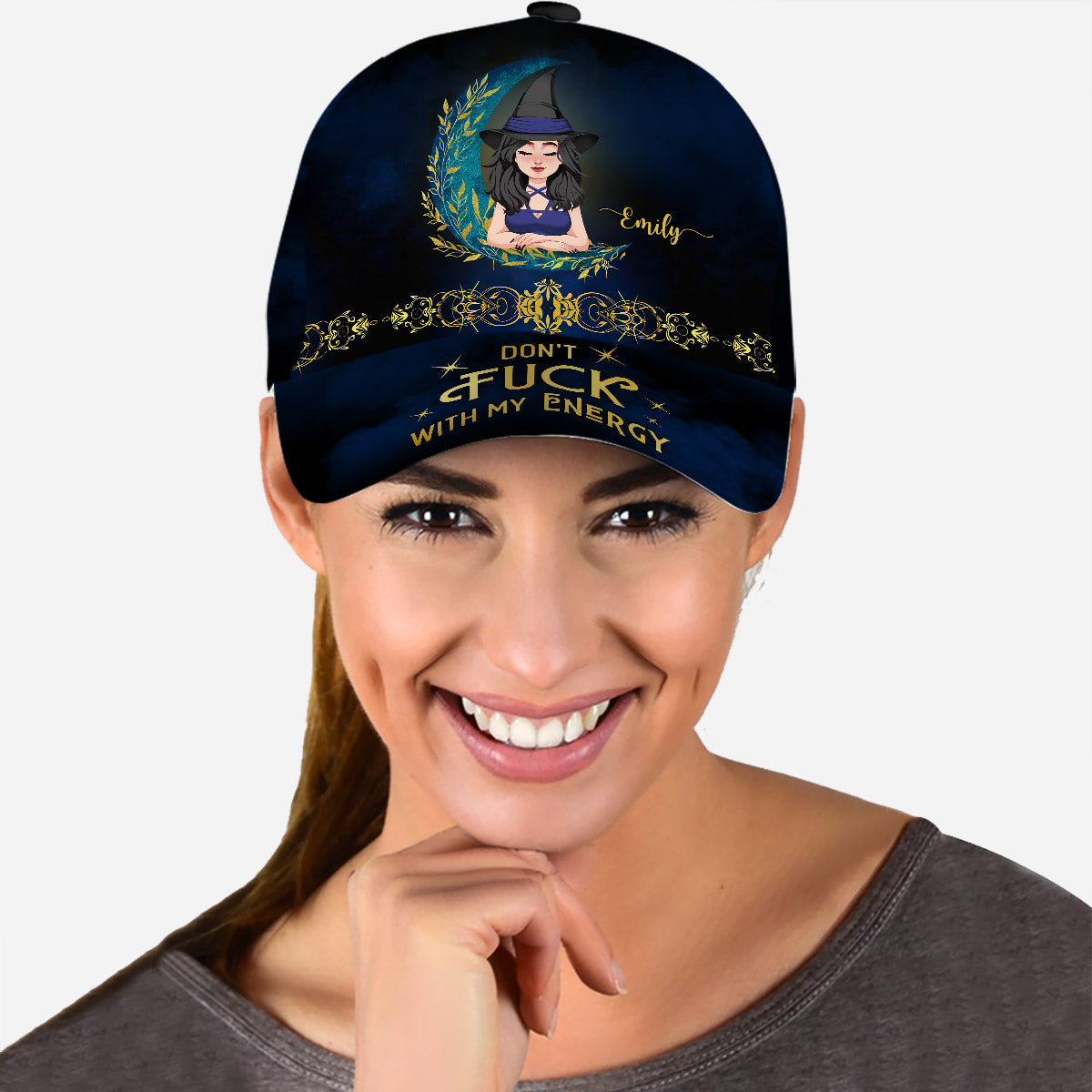 Don't F With My Energy - Personalized Witch Classic Cap