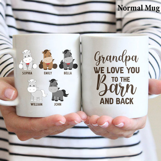 Daddy's Little Ponies - Horse gift for dad,grandpa, husband, him - Personalized Mug