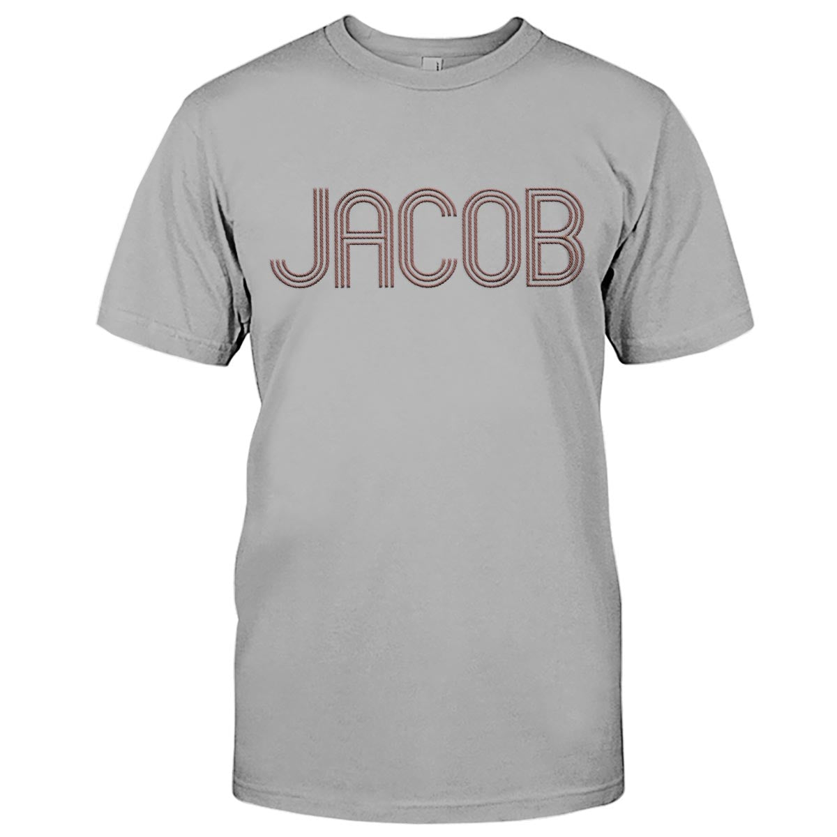 Custom Name - Personalized Couple Embroidered T-shirt