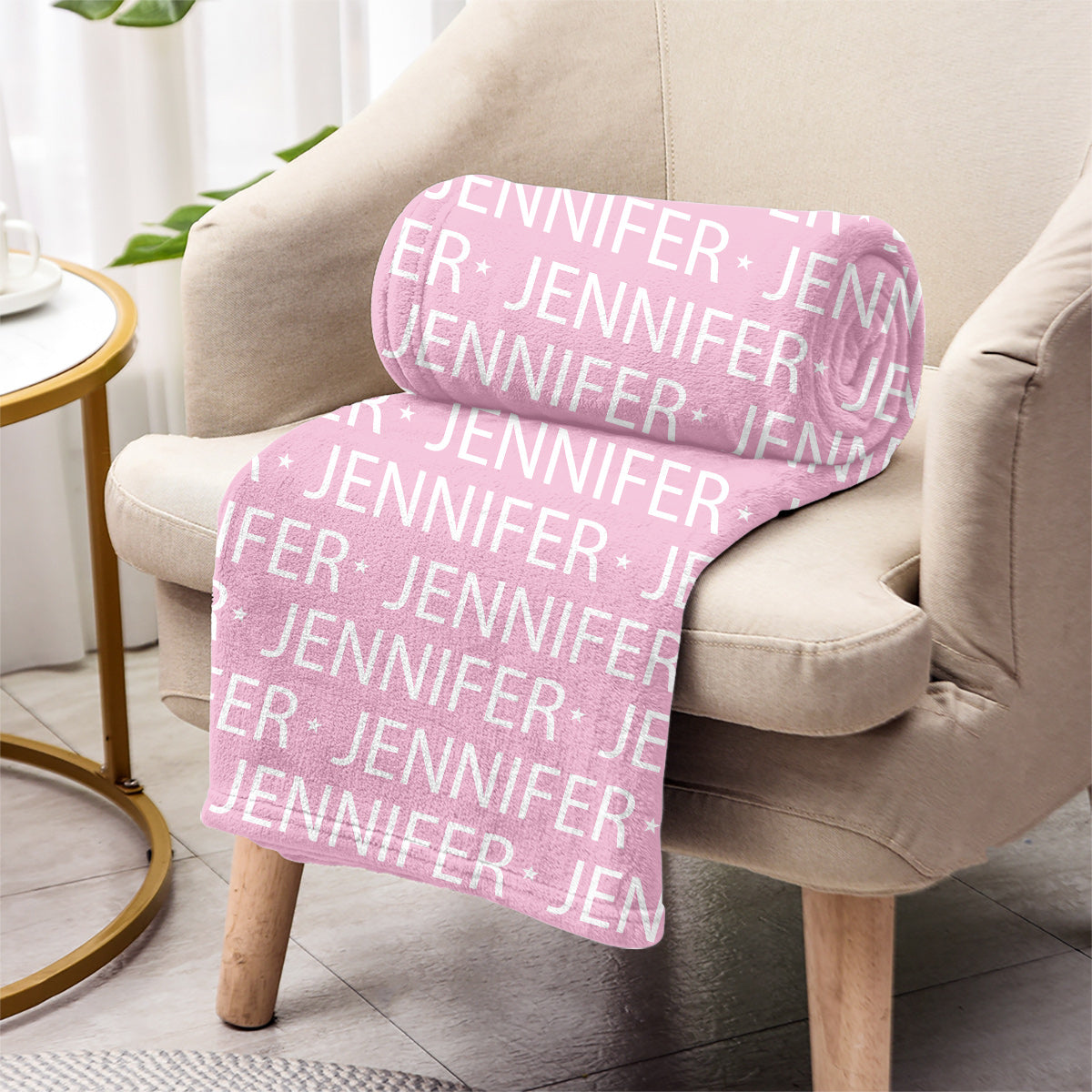 Couverture personnalisée avec nom - Cadeau pour petite-fille