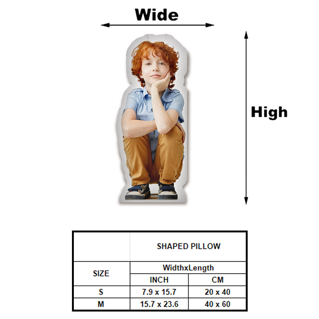 Custom Photo Humanoid - Personalized Son Shaped Pillow