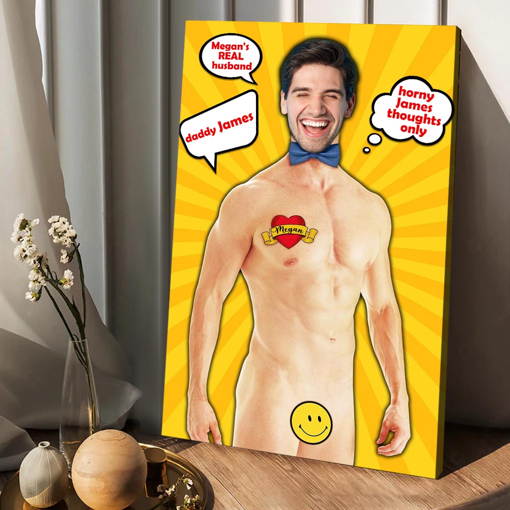 The Man The Myth The Legend - Personalized Husband And Wife Canvas And Poster