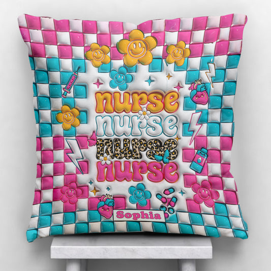 Nurse Life - Nurse gift for mom, her, wife, girlfriend, friend - Personalized Throw Pillow