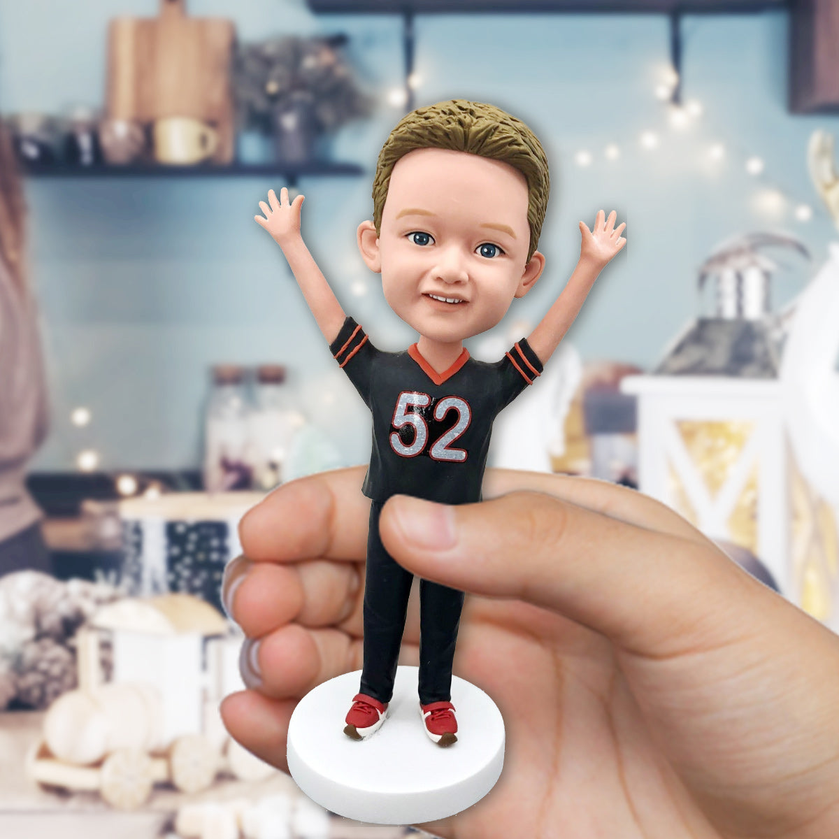 Meilleur petit-fils du monde - Cadeau pour petit-fils - Figurine à tête oscillante personnalisée