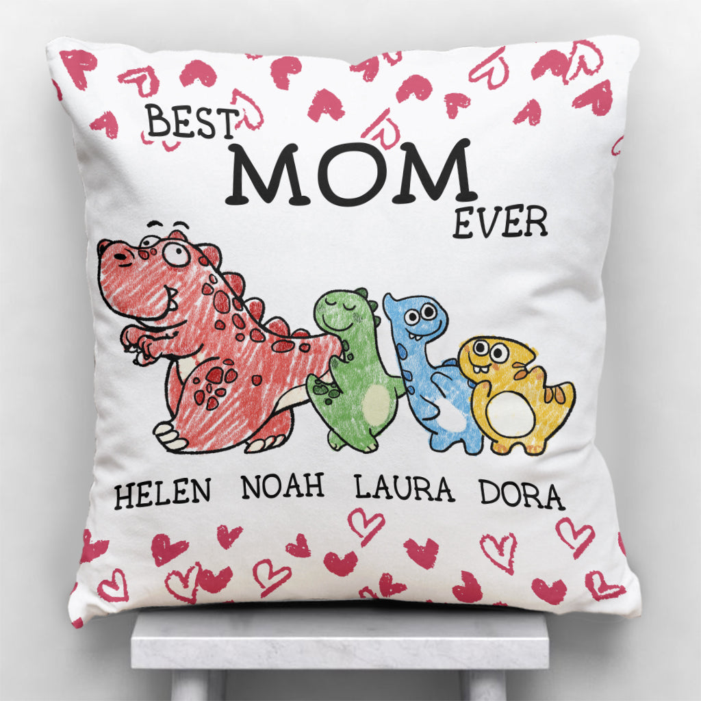 Best Mimisaurus Ever - Gift for grandma, mom, aunt - Personalized Throw Pillow