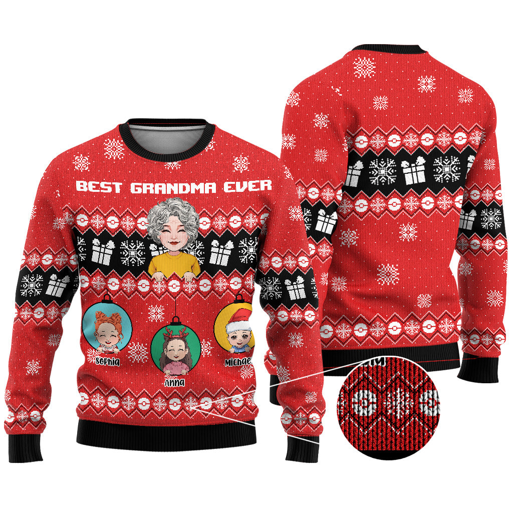 Die beste Oma aller Zeiten – personalisierter Oma-Pullover