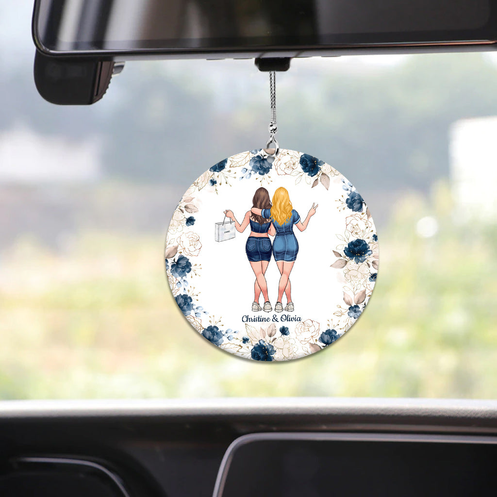 Parler à sa sœur - Ornement de voiture personnalisé pour meilleure amie