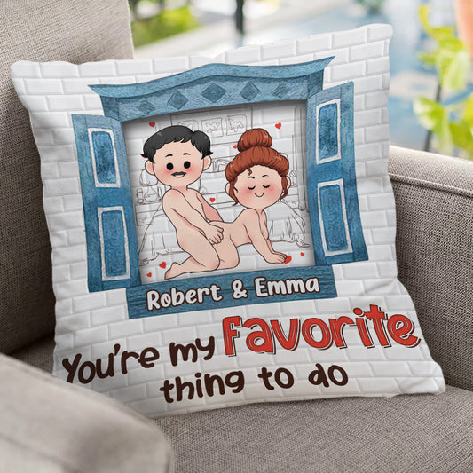 You’re My Favorite - Personalized Couple Throw Pillow