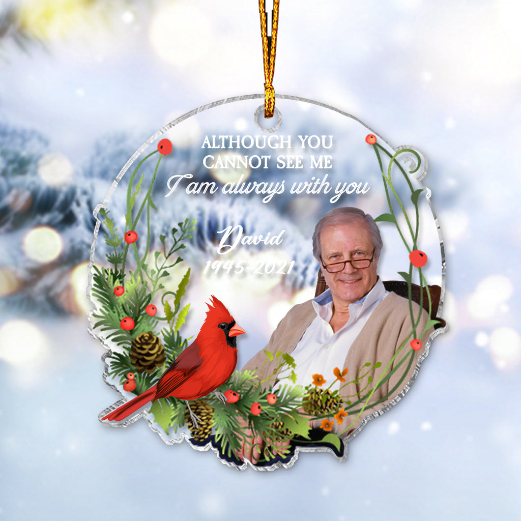 I'm Always With You - Personalized Memorial Transparent Ornament