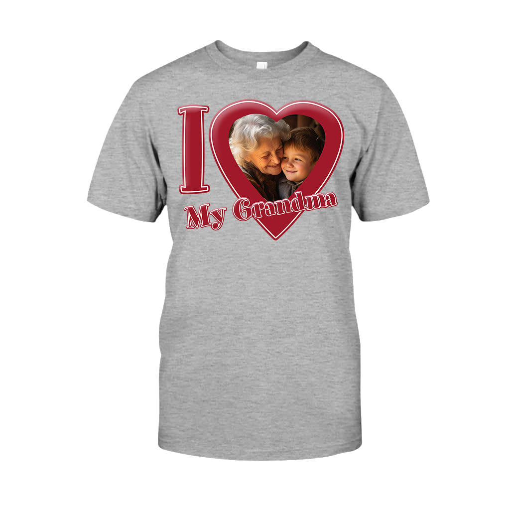 Ich liebe meine Oma/Nana/Mama... - Personalisiertes Oma-T-Shirt und Hoodie