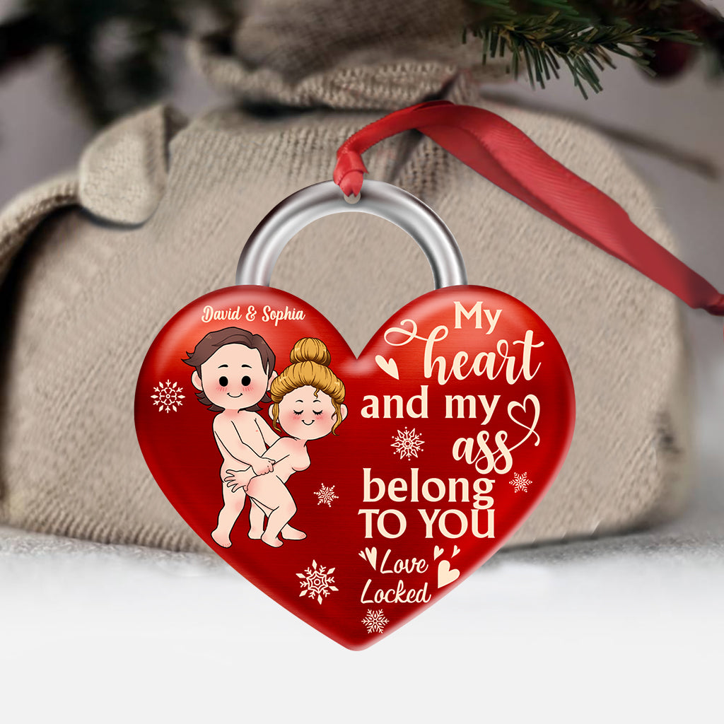 My Heart Belongs To You - Personalized Couple Ornament